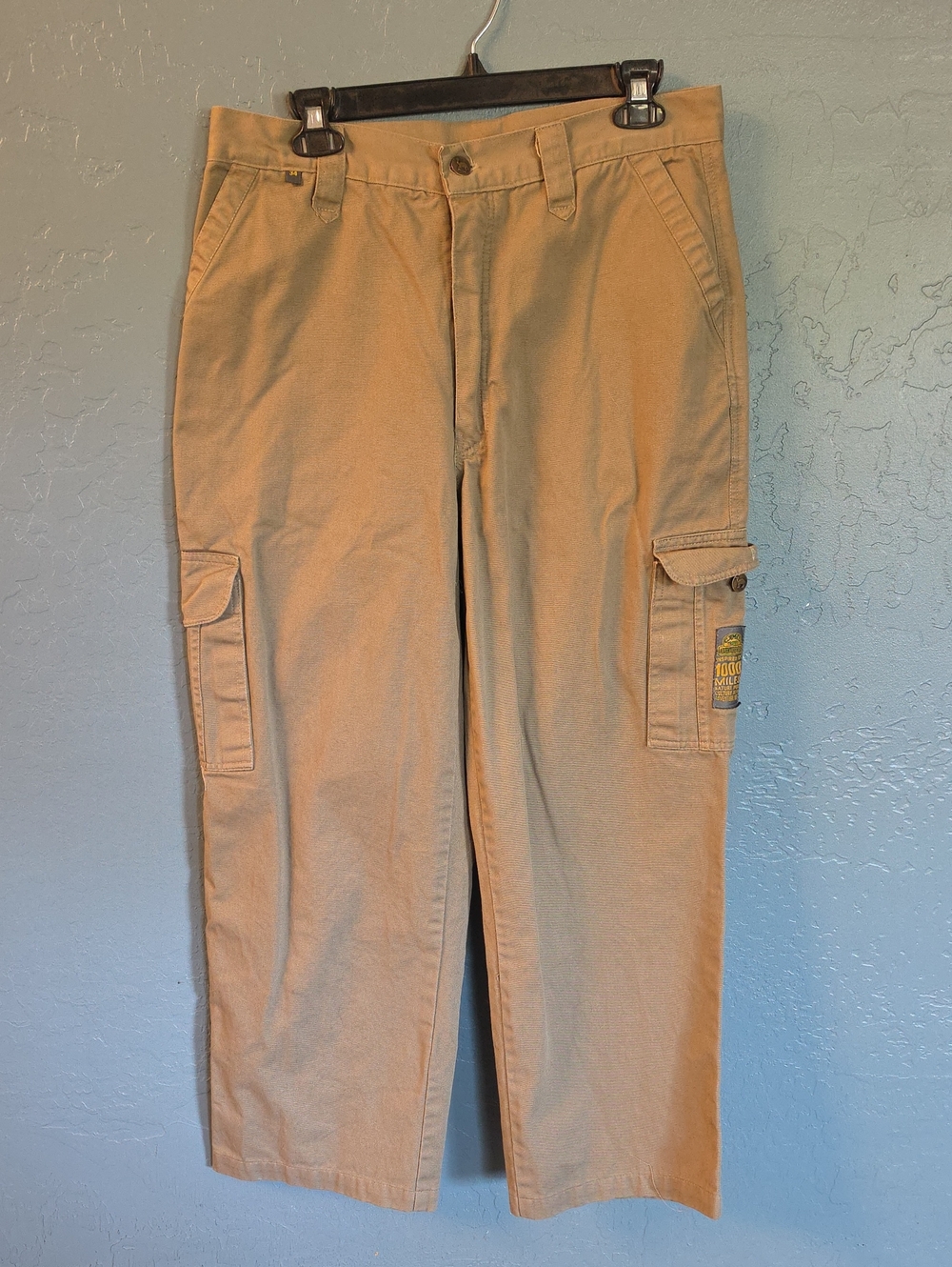 VTG Baggy Camel Men's Khaki Cargo Pants - Tan 30 30